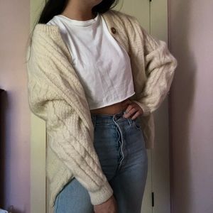 Vintage 100% Wool Cardigan